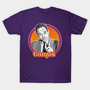 Albert Camus // Retro Fan Art Design T-Shirt